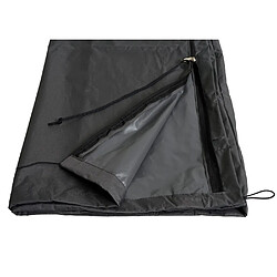 Mendler Housse de protection pour Parasol déporté HWC-D14 jusqu'à 3m, housse de protection Cover avec fermeture éclair ~ anthracite