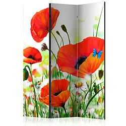 Artgeist Paravent - Country poppies [Room Dividers] [135x172]