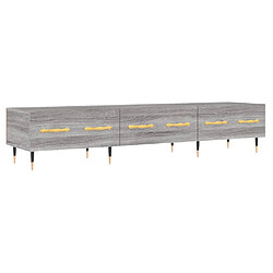 vidaXL Meuble TV sonoma gris 150x36x30 cm bois d'ingénierie