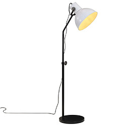 vidaXL Lampadaire 25 W blanc 30x30x90-150 cm E27