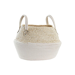 Panier DKD Home Decor Coton Fibre naturelle (37 x 37 x 25 cm)