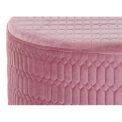 Acheter Pegane Repose-pieds en MDF coloris rose - Longueur 55 x Profondeur 55 x Hauteur 35 cm