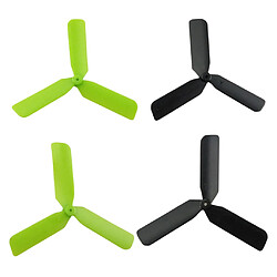 1 Jeu D'hélices CW CCW Pour Hubsan X4 H107L H107L H107C H107D Noir Vert