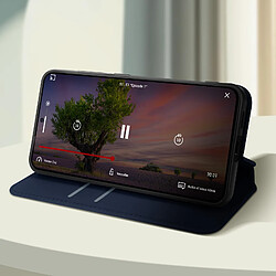 Avis Avizar Étui pour Galaxy S24 Porte-carte Support Vidéo Clapet Magnétique Bleu Nuit