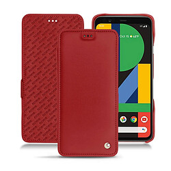 Housse cuir Google Pixel 4 XL - Rabat horizontal - Rouge ( Nappa - Pantone #d50032 ) - NOREVE