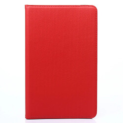 Wewoo Housse Étui rouge pour Samsung Galaxy Tab A 10.1 / T580 Litchi Texture 360 Degrés rotation horizontale en cuir avec support