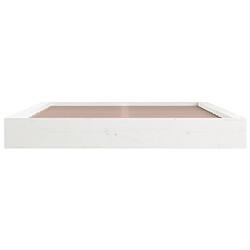 Acheter Maison Chic Lit adulte - Lit simple Cadre de lit,Structure du lit Contemporain Blanc 120x200 cm Bois massif -MN62075