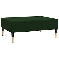 vidaXL Repose-pied Vert foncé 78x56x32 cm Velours