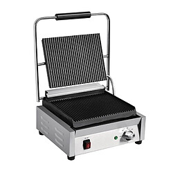 Acheter Grill Panini Professionnel Rainuré Simple - 380 x 395 mm - Bistro Buffalo