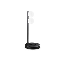 Ideal Lux Lampe de table globe 2 lumières noire 500Lm 3000K