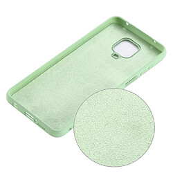 Coque en silicone liquide vert pour votre Xiaomi Redmi Note 9 Pro Max