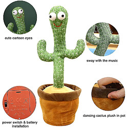 Avis Universal Jouet cactus chantant et dansant, jouet en peluche cactus pour les enfants