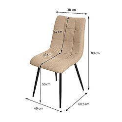 Acheter ML-Design Lot de 6 chaises de salle à manger Chaise de cuisine Chaise de salon Chaise remb