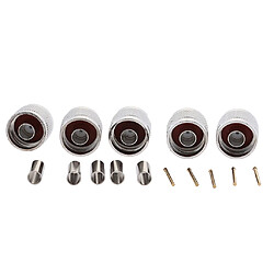 Acheter 5pcs Connecteur Mâle à Sertir Pour Câble Coaxial (ksr) Lmr195 Rg58 Rg142