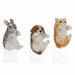 Figurine Décorative DKD Home Decor Résine animaux (9 x 9 x 15.5 cm) (3 pcs)