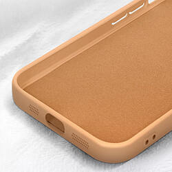 Avis Avizar Coque Silicone pour iPhone 15 Caméra Protégée Soft Touch Série Sweet Orange