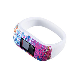 S Bracelet de montre remplacement compatible pour Garmin Vivofit JR/JR2 /vivofit 3(Motif peint)