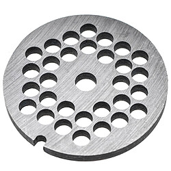 vhbw Grille de hachoir taille 32, diamètre des trous 10mm, trou central de 13,4mm, acier compatible avec ADE, Caso, Fama, KBS, Porkert