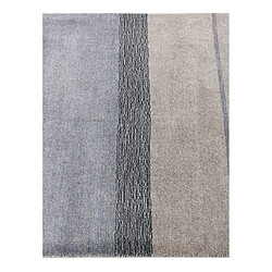 Vidal Tapis de couloir en laine 389x84 gris Darya pas cher