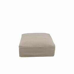 Avis Paris Prix Housse pour Pouf Monaco 105x105cm Naturel