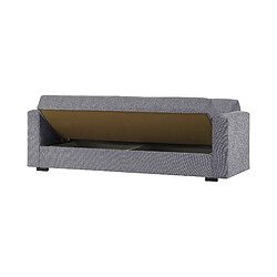 Acheter Alter Canapé-lit conteneur 3 places, 212 x 80 x 87h cm, couleur gris