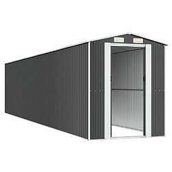 Avis Helloshop26 Abri de jardin cabane cabanon maison de stockage remise extérieur hangar outils robuste 192 x 938 x 223 cm acier galvanisé anthracite 02_0022205