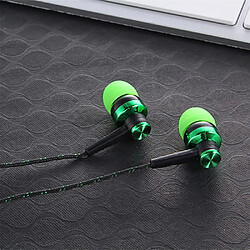 GUPBOO Casque filaire de haute qualité Brand New 3.5mm Stereo In-Ear Earphones Metal Braided Cable Headphones Headset pas cher