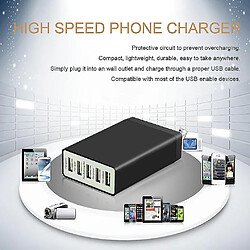 Acheter Universal 5V 8A 5 ports USB Charger Téléphone Chargeur Adaptateur Charge Smartphone