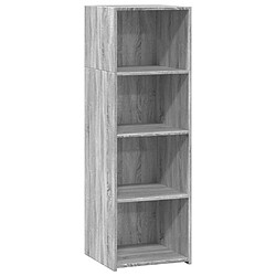 vidaXL Buffet haut sonoma gris 40x41x124 cm bois d'ingénierie