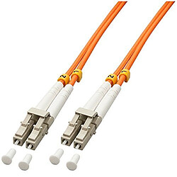 Lindy 46480 Câble Ethernet Fibre optique Duplex LC/LC 1 m Orange