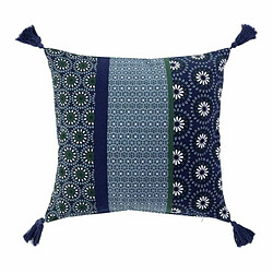 Paris Prix Housse de Coussin Déco Catalaya 40x40cm Bleu