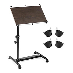 Helloshop26 Bureau réglable en hauteur pour ordinateur portable - 52 x 45 cm - Inclinable sur 90° 14_0000779