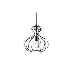 Ideal Lux Suspension Ampolla Métal Noir 1 ampoule 55cm