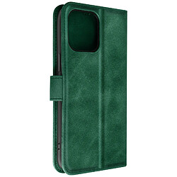 Avizar Étui pour iPhone 14 Pro Max Clapet Portefeuille Support Vidéo Soft-touh Vert