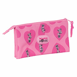 Avis Trousse Fourre-Tout Double Minnie Mouse Loving Rose 22 x 12 x 3 cm