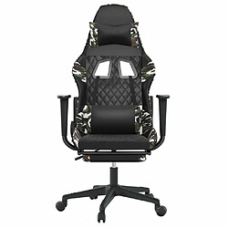 Acheter Maison Chic Chaise de jeu, Chaise gaming de massage repose-pied, Fauteuil gamer,Chaise de Bureau Noir&Camouflage Similicuir -GKD27792