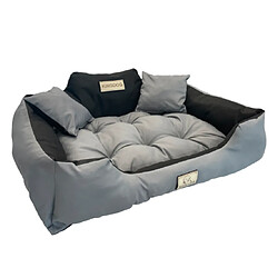 Grand lit pour chien et chat AIO Kingdog 115 x 95 Gris foncé - taille XL