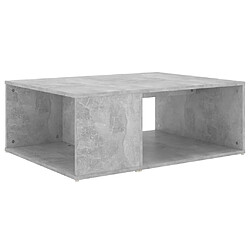 Maison Chic Table basse,Table Console Table d'appoint, Table pour salon Gris béton 90x67x33 cm Aggloméré -MN81551