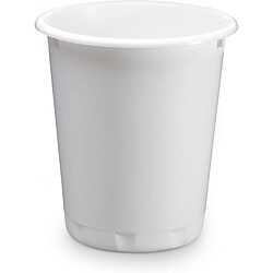 DURABLE Corbeille à papier BASIC, plastique, 13 litres,blanc ()