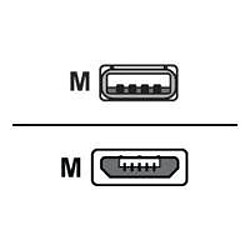 Whitenergy 4WORLD micro uSB high speed uSB 2.0 a vers micro b de 1 m de câble de données et de charge pour android/samsung/hTC/motorola/lG/nokia/blackberry-noir