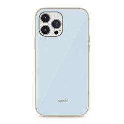 Moshi iGlaze - Coque Hybride Premium pour iPhone 13 Pro Max (système SnapTo) (Bleu Adriatique)