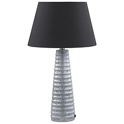 Beliani Lampe de table en céramique argentée VILNIA