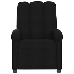 Avis vidaXL Fauteuil de massage inclinable Noir Tissu