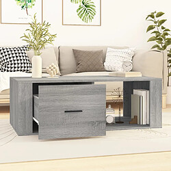 Avis Maison Chic Tabls basse,Table Console pour salon Sonoma gris 100x50,5x35 cm Bois d'ingénierie -MN74180