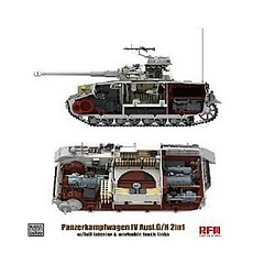 Rye Field Model Maquette Char Pz.kpfw.iv Ausf. G/h With Full Interior