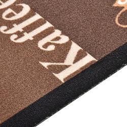 Avis vidaXL Tapis de cuisine lavable Marron café 60x300 cm