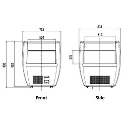 Îlot de Refroidissement Mobile - 90 LTR - Combisteel