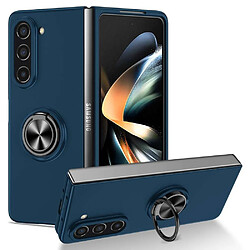 Htdmobiles Coque pour Samsung Galaxy Z Fold 5 5G - housse etui rigide bague anti choc magnetique - BLEU FONCE