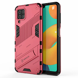 Coque en TPU antichoc avec béquille rose pour votre Samsung Galaxy M32 (Global Version)