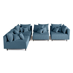 Acheter Lisa Design Edinburg - canapé modulable d'angle réversible 4 places - en velours côtelé